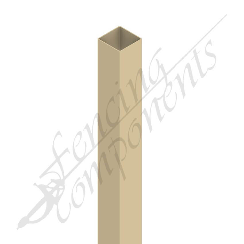 50x50mm Steel Post - Terrace/Merino/Paperbark – Fencing Components