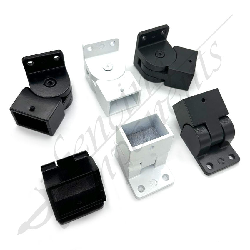 Fancing Bracket 38x25mm Aluminium Angled Adjustable Swivel Bracket for Raked/Sloped/Co ...