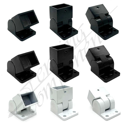 38x25mm Aluminium Angled Adjustable Swivel Bracket for Raked/Sloped/Corner Panels