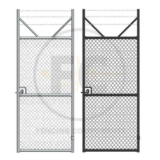 Chainwire / Chainlink Galvanised Gates - 3 Barbed