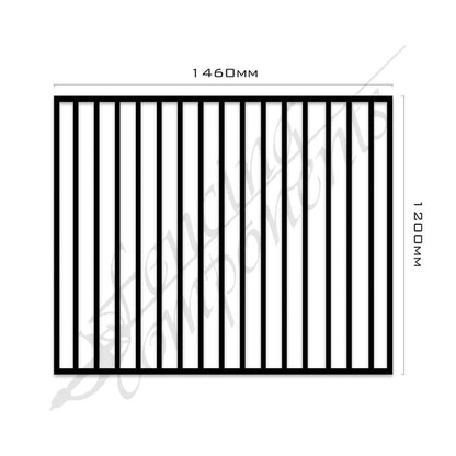 Aluminium Flat Top Gate - 1200H