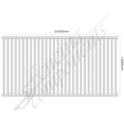 Aluminium Flat Top Panel - Pool Certified - 1200H