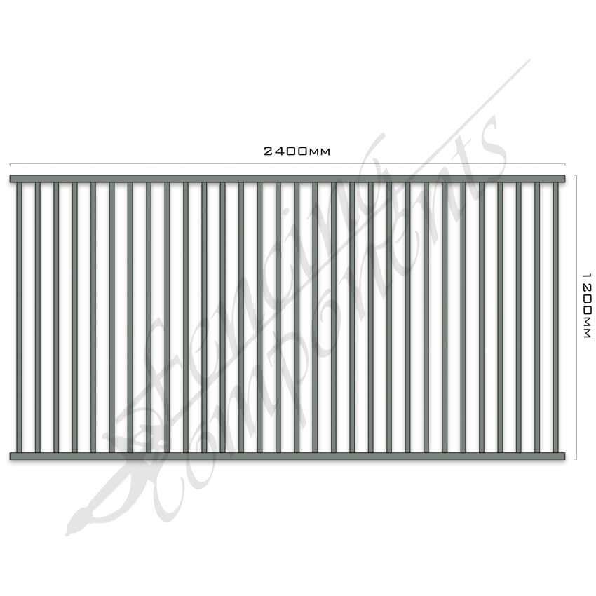 Aluminium Flat Top Panel - Pool Certified - 1200H