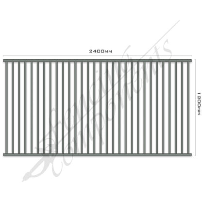Aluminium Flat Top Panel - Pool Certified - 1200H