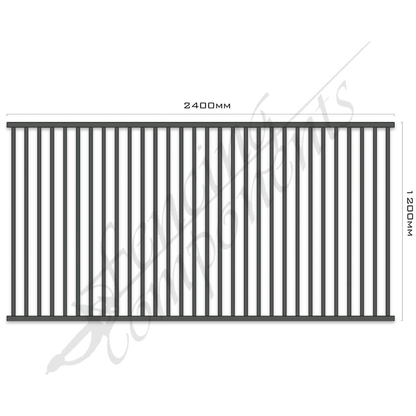 Aluminium Flat Top Panel - Pool Certified - 1200H