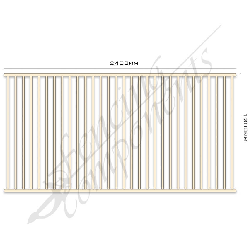 Aluminium Flat Top Panel - Pool Certified - 1200H
