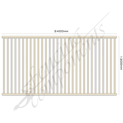 Aluminium Flat Top Panel - Pool Certified - 1200H
