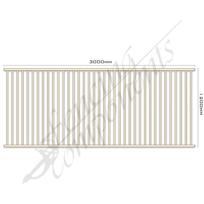 Aluminium Flat Top Panel - Pool Certified - 1200H