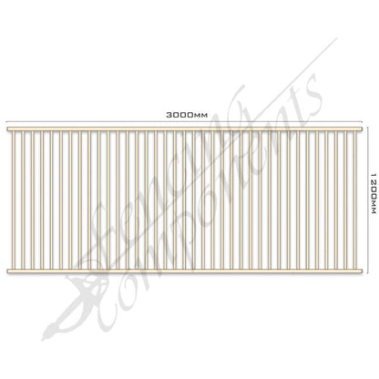 Aluminium Flat Top Panel - Pool Certified - 1200H