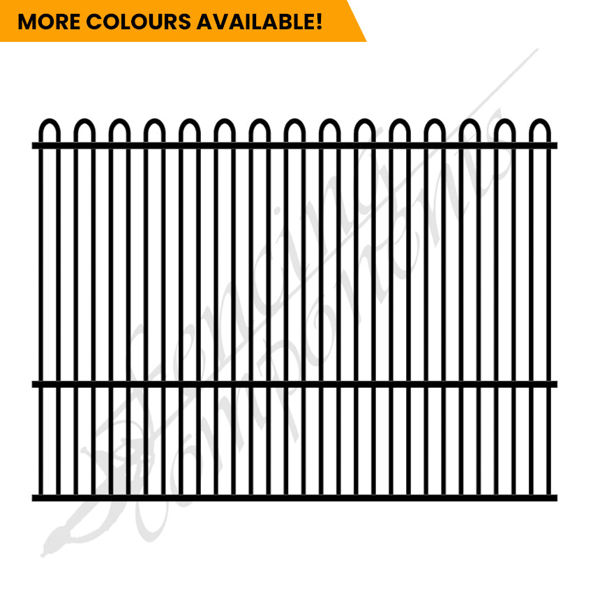 Aluminium Deco Loop Top Fence Panel