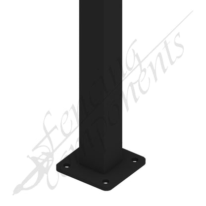 65x65mm Steel Post - Satin Black