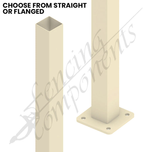 50x50mm Aluminium Post - Primrose/Domain