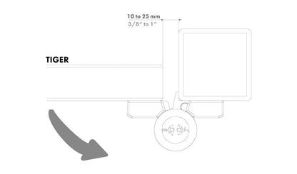 LOCINOX TIGER-9005 Hydraulic 180° Gate Closer & Hinge 75kg
