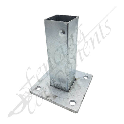 Internal Post Bracket Base 65x65mm HDG