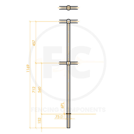 Stanchion - Top Mounted