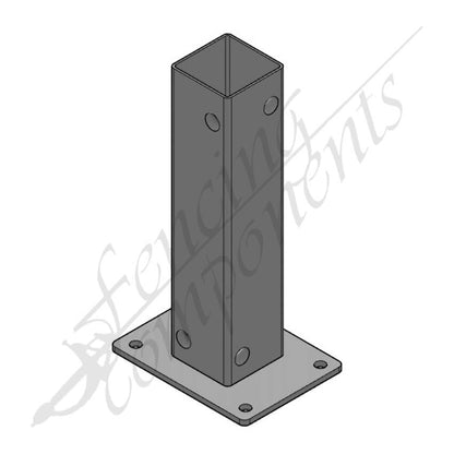 Internal Post Bracket Base 65x65mm HDG