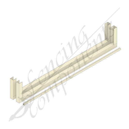 Gate Stile Kit 1800mmH (Primrose/ Domain) #1