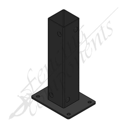 Internal Post Bracket Base 65x65mm HDG