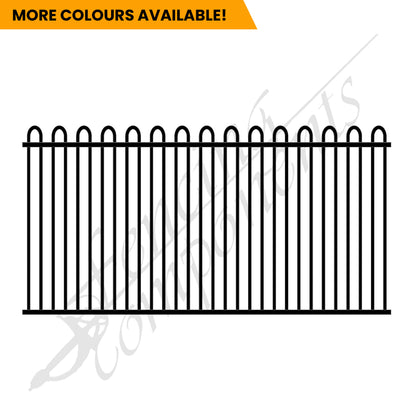 Aluminium Deco Loop Top Fence Panel