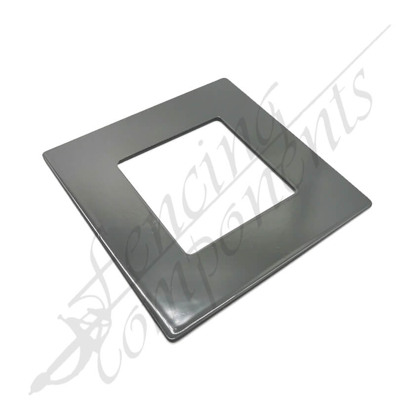 Post Base Cover 50x50mm Flat Aluminium