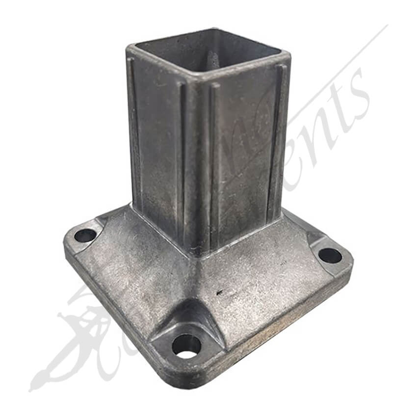 Internal Post Bracket Base 50x50mm Aluminium