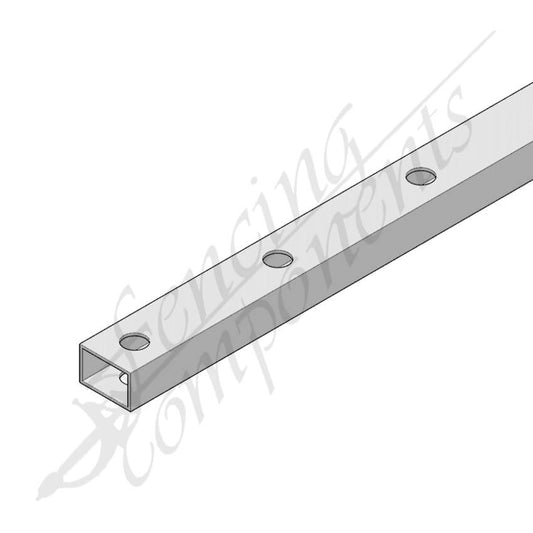 38x25mm Aluminium Punched Rail - 16OD