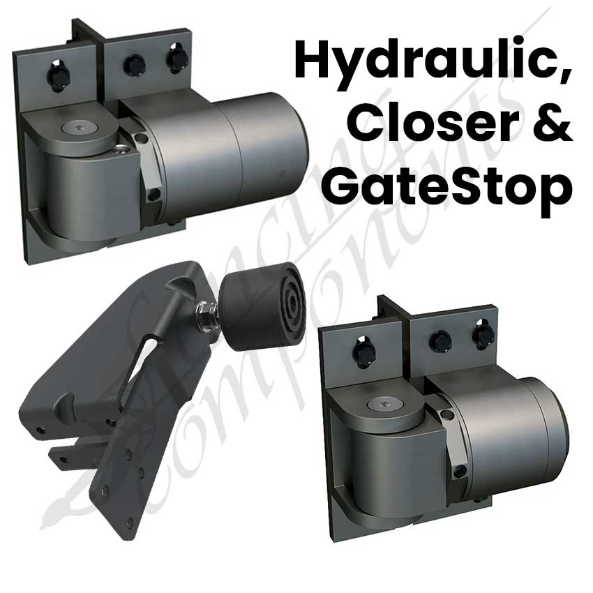 D&D SureClose® ReadyFit - Hydraulic Hinge & Closer Set (Child/Pool Safety Model)