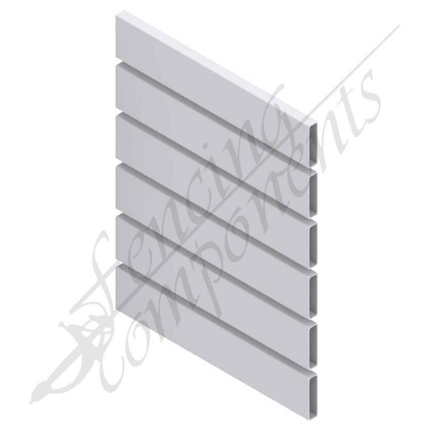 90x16x6500mm Aluminium RHS Slat (1.5mm) R3