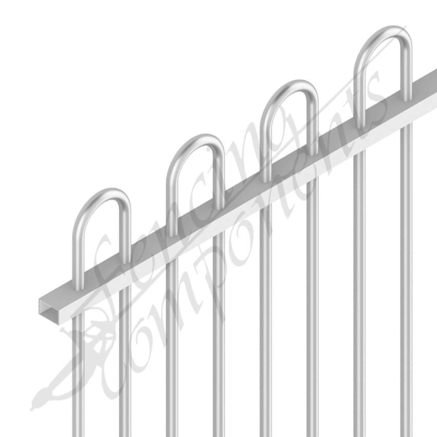 Aluminium Deco Loop Top Fence Panel