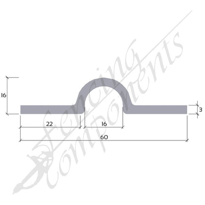 Sliding Gate Track (3mm thick) Pre-Gal