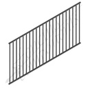 Fencing Components_Steel Railing Panel - Level/Fixed 2400W x1200H (Texture Black)