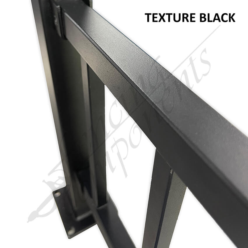 Fencing Components_Steel Railing Panel - Level/Fixed 2400W x1200H (Texture Black)