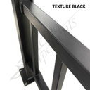 Fencing Components_Steel Railing Panel - Level/Fixed 2400W x1200H (Texture Black)