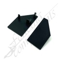 Fencing Components_Black Slat Cap for Panel Frame (Right)