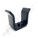 Fencing Components_Gate Receiver/Catcher 65mm Steel (Black) ADJUSTIBLE
