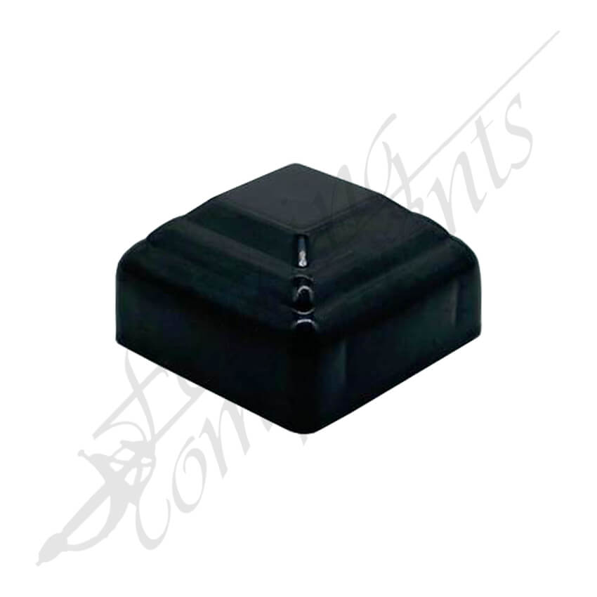 50x50 Aluminium Square Cap Decorative (Black)