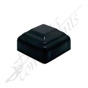 50x50 Aluminium Square Cap Decorative (Black)