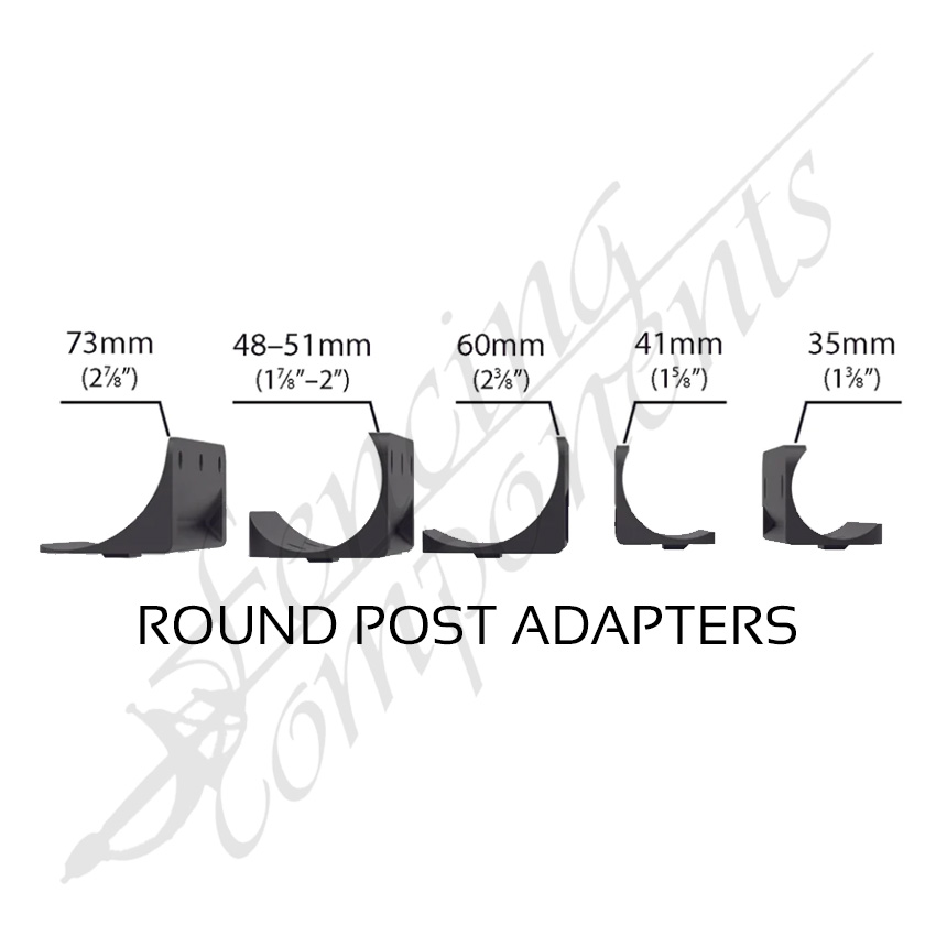 D&D Truclose® Series 3 - Heavy Duty Self Closing Hinges for Round Post Gate Frame 35 & 41mm [PAIR]