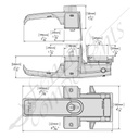 Fencing Components_D&D Lock Latch Magnetic - Keyed Alike