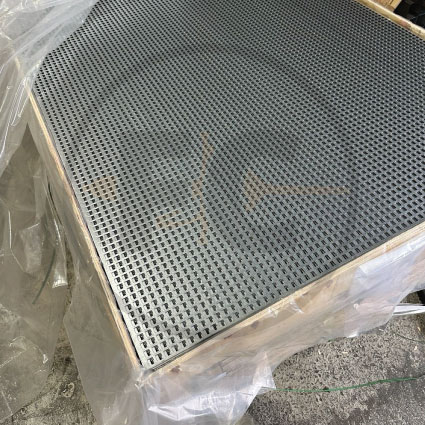 Perforated Sheet Mesh 1220x2440x1.6mm - 11.1mm Square Hole - Pre-galvanised