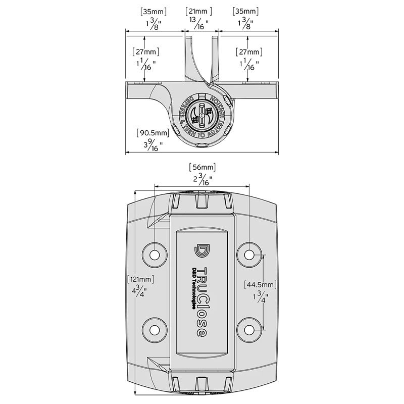 D&D TrucloseFencing Components_® Series 3 - Heavy Duty Self Closing Hinges