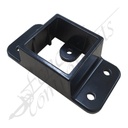 Fencing Components_50x50 Double Lug Fence Bracket Aluminium - Style 1 (Black)