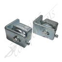 Fencing Components_Ball Bearing Hinge for 50x50 Aluminium Tube Italian Hinge