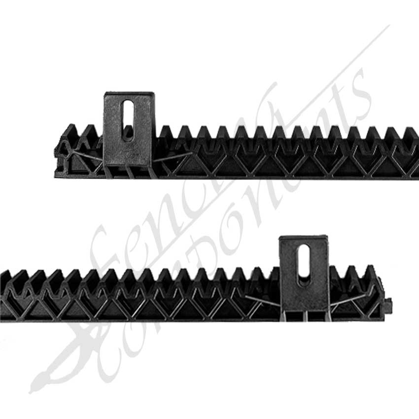 Gear Rack - 1 Metre 6 Bracket, Nylon (with Metal Core)