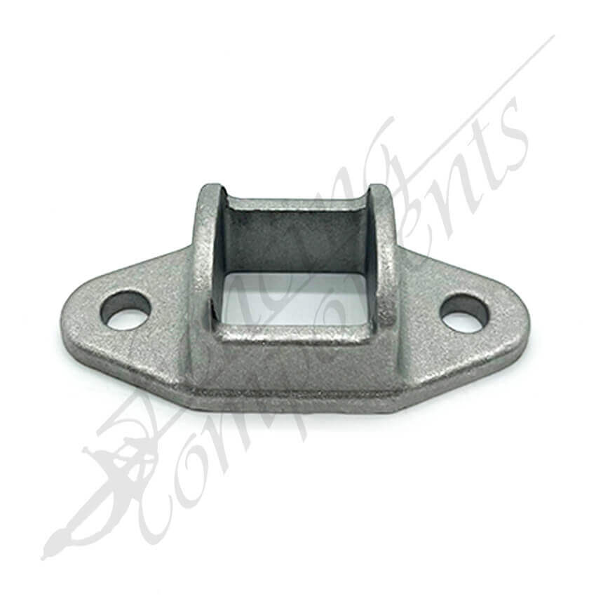 Fencing Components_25x25 Double Lug Fence Bracket Aluminium (Mill)