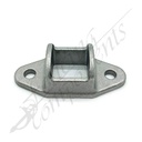 Fencing Components_25x25 Double Lug Fence Bracket Aluminium (Mill)