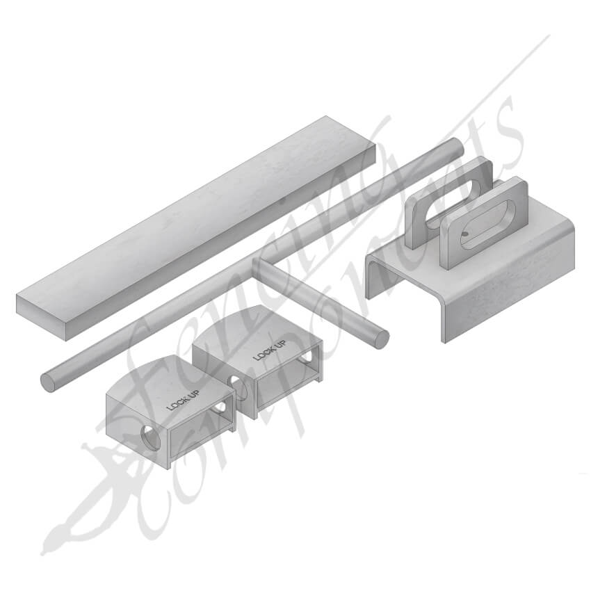 Fencing Components_Broadhurst KIT School Hot Dipped - Lock not included