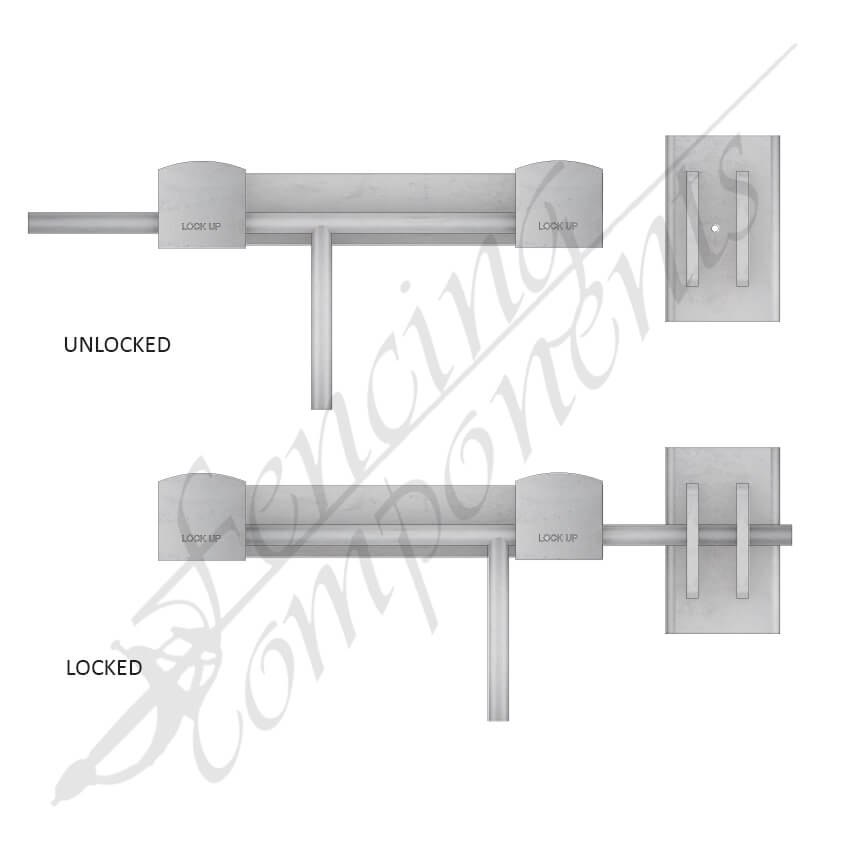 Fencing Components_Broadhurst KIT School Hot Dipped - Lock not included