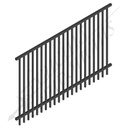Fencing Components_PEDESTRIAN POOL SPEC DET PANEL 2.4m x1.5m (Black) (CD115, 40x40 Rail, 25x25 Vertical)