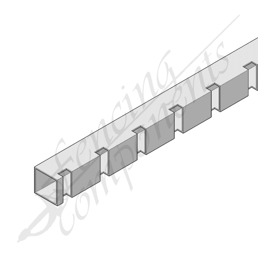 Aluminium Punched - 65x16mm Slotted Blade (50mm Gap)